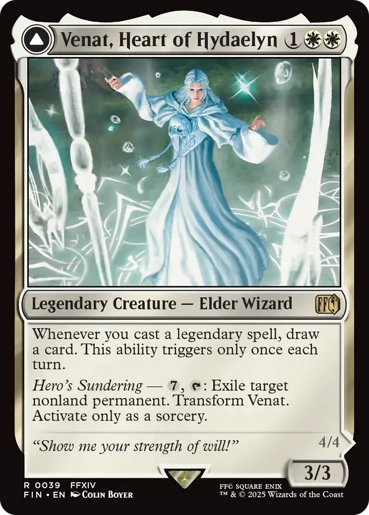 Venat, Heart of Hydaelyn // Hydaelyn, the Mothercrystal (FIN-039) - [FINAL FANTASY] Foil