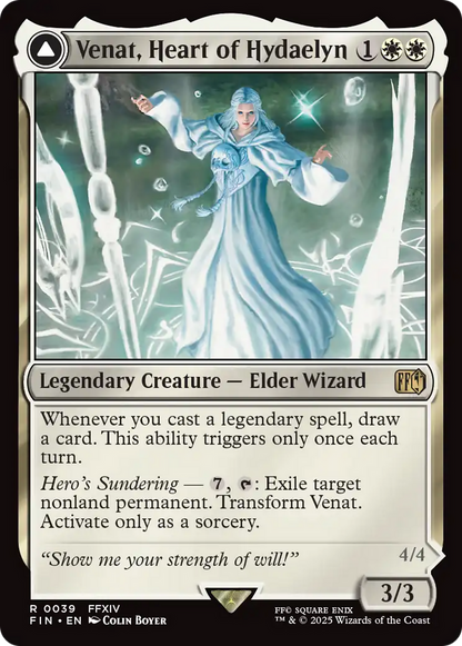 Venat, Heart of Hydaelyn // Hydaelyn, the Mothercrystal (FIN-039) - [FINAL FANTASY] Foil