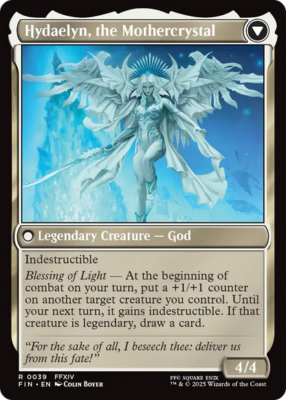 Venat, Heart of Hydaelyn // Hydaelyn, the Mothercrystal (FIN-039) - [FINAL FANTASY] Foil