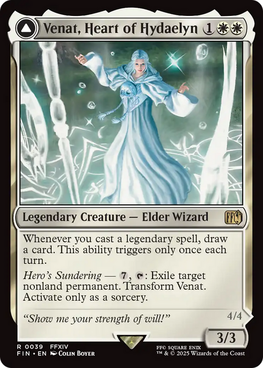 Venat, Heart of Hydaelyn // Hydaelyn, the Mothercrystal (FIN-039) - [FINAL FANTASY] Foil