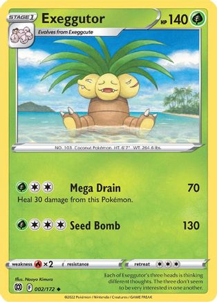 Exeggutor (002/172) [Épée et bouclier : étoiles brillantes] 