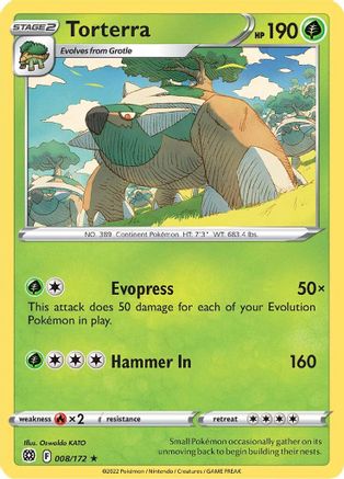 Torterra 8/172 - [SWSH09 Brilliant Stars] Holofoil