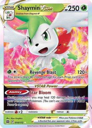 Shaymin VSTAR (014/172) [Épée et bouclier : étoiles brillantes] 