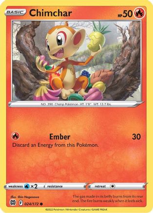 Chimchar (024/172) [Épée et bouclier : étoiles brillantes] 