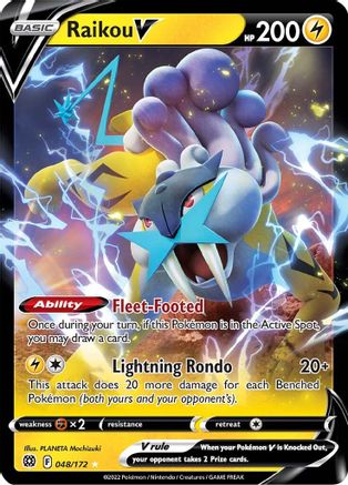 Raikou V (048/172) [Épée et bouclier : étoiles brillantes] 