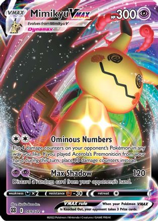 Mimikyu VMAX (069/172) [Épée et bouclier : étoiles brillantes] 