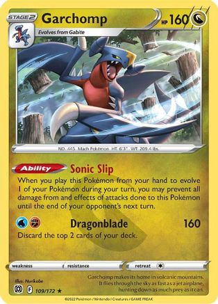 Garchomp (109/172) [Épée et bouclier : étoiles brillantes] 
