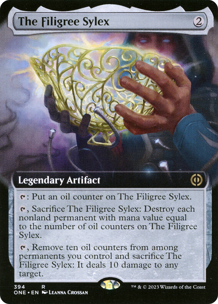 The Filigree Sylex (ONE-394) - [Phyrexia: All Will Be One]: (Extended Art)