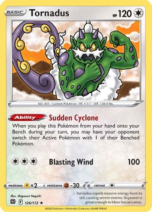 Tornadus (126/172) [Épée et bouclier : étoiles brillantes] 