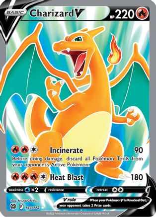 Charizard V (153/172) [Épée et bouclier : étoiles brillantes] 