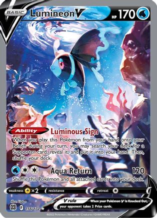 Lumineon V (156/172) [Épée et bouclier : étoiles brillantes] 