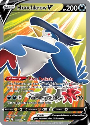 Honchkrow V (Full Art) 161/172 - [SWSH09 Brilliant Stars] Holofoil