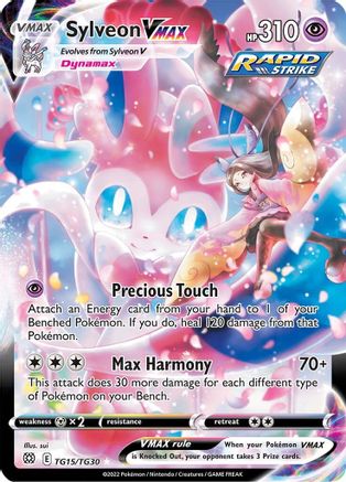 Sylveon VMAX (TG15/TG30) [Épée et bouclier : étoiles brillantes] 