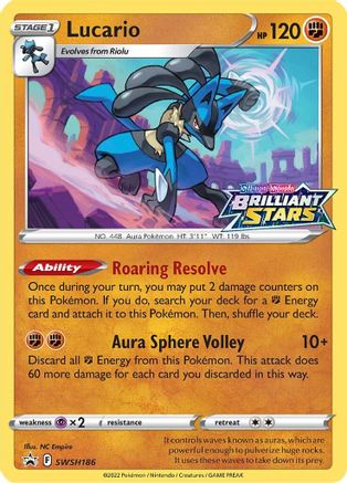 Lucario - SWSH186 SWSH186/307 - [SWSH Sword & Shield Promo Cards] Holofoil