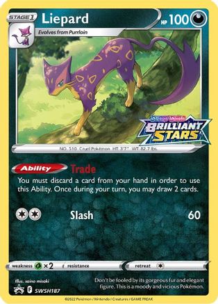 Liepard - SWSH187 SWSH187/307 - [SWSH Sword & Shield Promo Cards] Holofoil