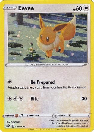 Eevee - SWSH190 SWSH190/307 - [SWSH Sword & Shield Promo Cards] Holofoil