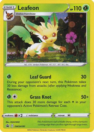 Leafeon (SWSH191) [Épée et Bouclier : Promos Black Star] 