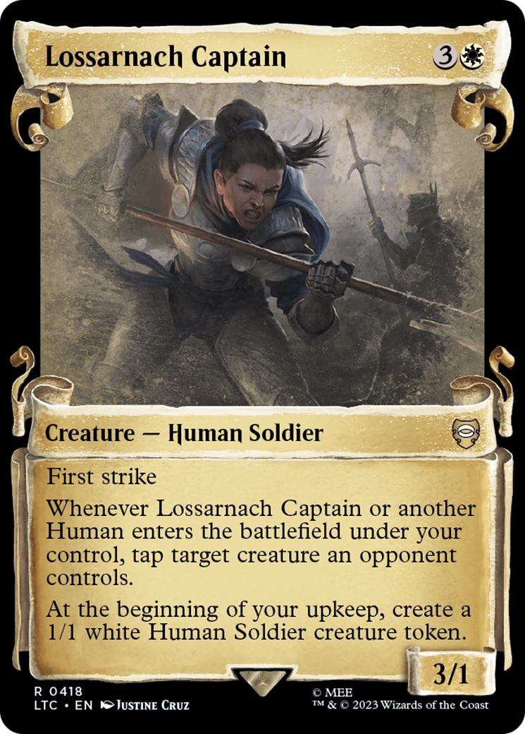 Capitaine Lossarnach [Le Seigneur des Anneaux : Parchemins de présentation du commandant des Contes de la Terre du Milieu] 