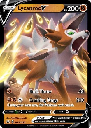 Lycanroc V (SWSH199) [Épée et Bouclier : Promos Black Star] 