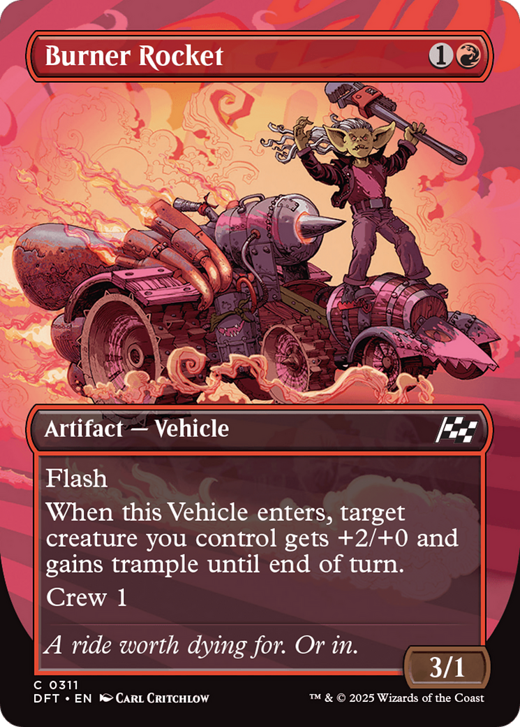 Burner Rocket (Borderless) (DFT-311) - [Aetherdrift] Foil