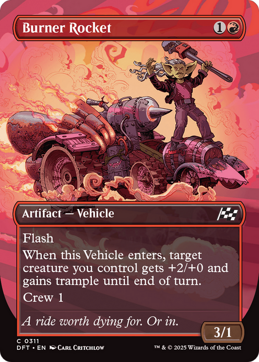 Burner Rocket (Borderless) (DFT-311) - [Aetherdrift] Foil