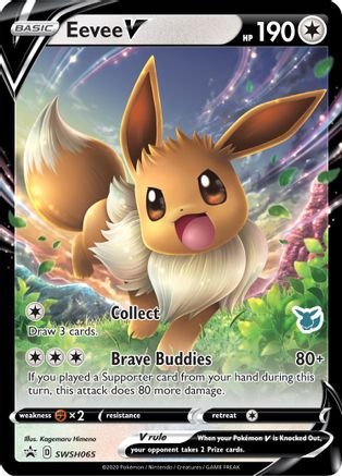 Eevee V (Eevee Stamped) (SWSH065) [Battle Academy 2022] Holofoil