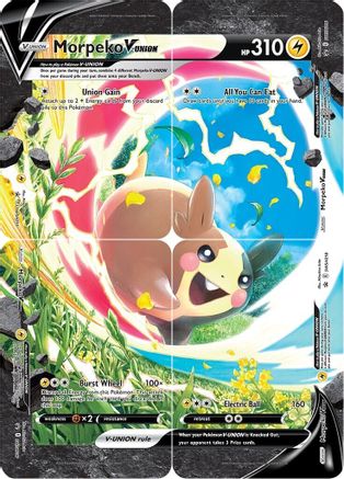 Morpeko V-UNION (SWSH215-218) (lot de 4) [Épée et bouclier : Black Star Promos] 
