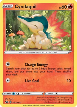 Cyndaquil (SWSH221) [Épée et Bouclier : Promos Black Star] 