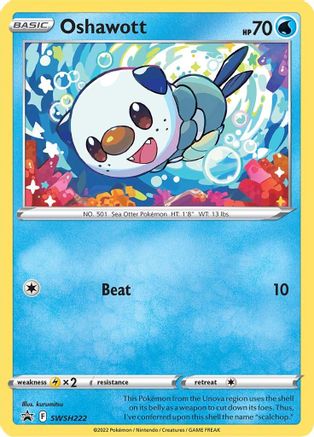Oshawott (SWSH222) [Épée et Bouclier : Promos Black Star] 