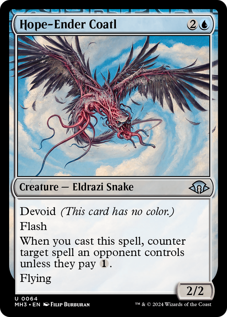 Hope-Ender Coatl (MH3-064) - [Modern Horizons 3] Foil