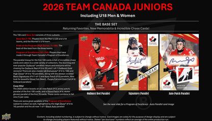 2026 Team Canada Juniors Hockey Box