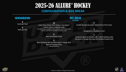 2026 Upper Deck Allure Hockey Hobby Box