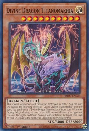 Divine Dragon Titanomakhia (DIFO-EN027) - Dimension Force 1st Edition