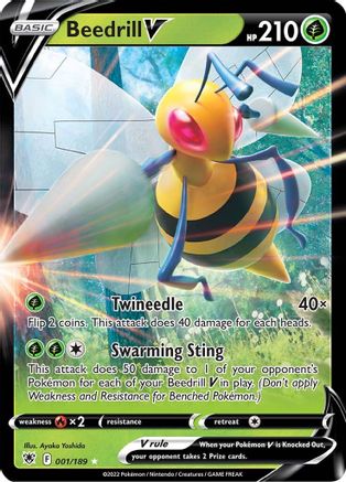 Beedrill V (001/189) [Épée et bouclier : Radiance astrale] 