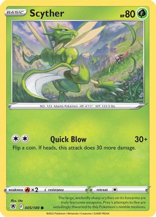 Scyther (005/189) [Épée et bouclier : Radiance astrale] 