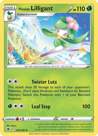 Hisuian Lilligant (016/189) [Épée et bouclier : Radiance astrale] 