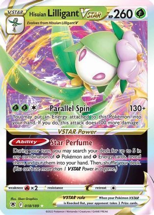 Hisuian Lilligant VSTAR (018/189) [Épée et bouclier : Radiance astrale] 