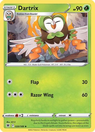 Dartrix (020/189) [Épée et bouclier : Radiance astrale] 