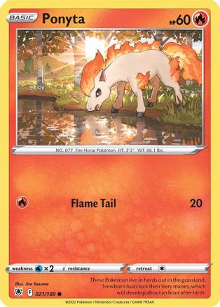 Ponyta (021/189) [Épée et bouclier : Radiance astrale] 