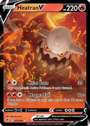 Heatran V (025/189) [Épée et bouclier : Radiance astrale] 