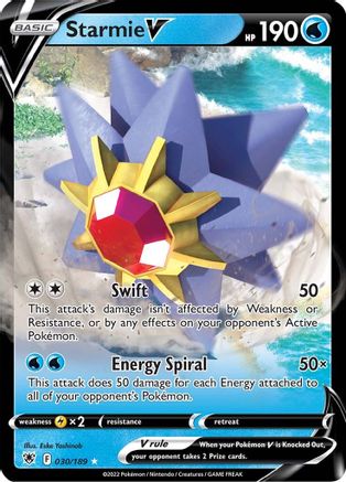 Starmie V (030/189) [Épée et bouclier : Radiance astrale] 