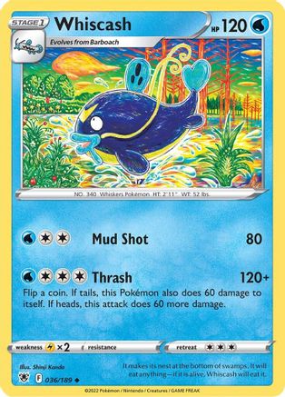 Whiscash (036/189) [Épée et bouclier : Radiance astrale] 