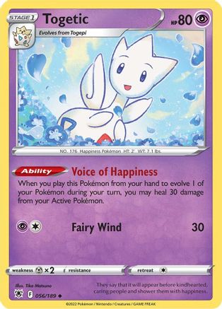 Togetic (056/189) [Épée et bouclier : Radiance astrale] 