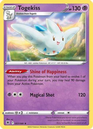 Togekiss (057/189) [Épée et bouclier : Radiance astrale] 