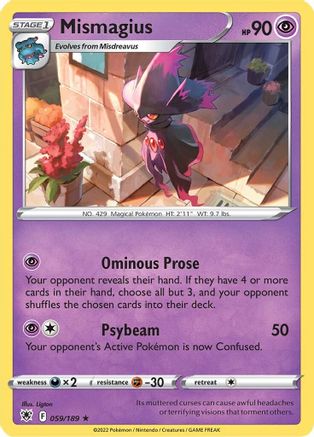 Mismagius (059/189) [Épée et bouclier : Radiance astrale] 