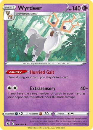 Wyrdeer (069/189) [Épée et bouclier : Radiance astrale] 
