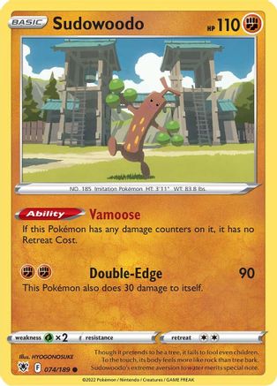 Sudowoodo (074/189) [Épée et bouclier : Radiance astrale] 