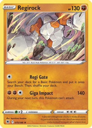 Regirock (075/189) [Épée et bouclier : Radiance astrale] 