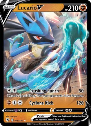 Lucario V (078/189) [Épée et bouclier : Radiance astrale] 