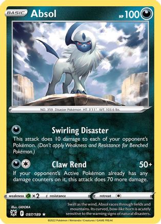 Absol (097/189) [Épée et bouclier : Radiance astrale] 